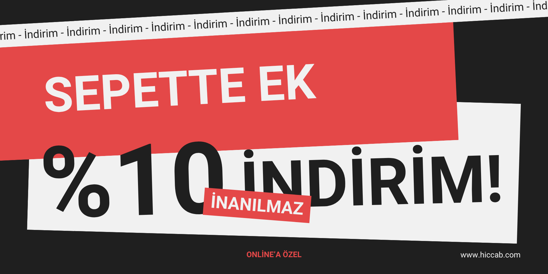 Sepette Ek %10 İndirim!