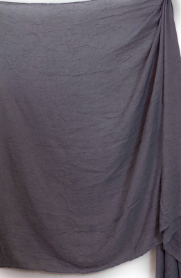 Gri Bambu Kraş Şal