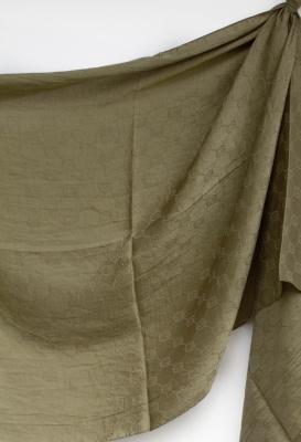 Haki P Desen Pamuk Jakar Şal