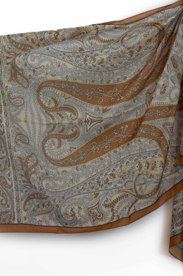 Hardal Aria Etnik Desen Soft Şal