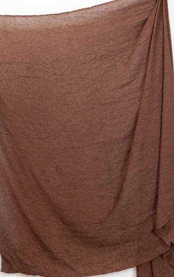 Koyu Kahve Bambu Kraş Şal