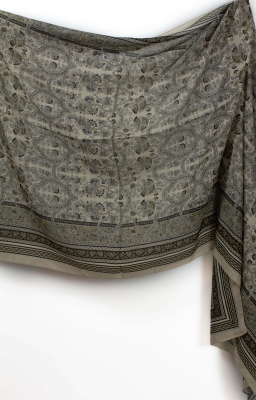 Vizon Riven Desen İpeksi Pamuk Şal